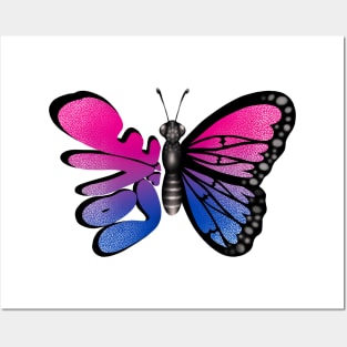 Bi Pride Butterfly Posters and Art